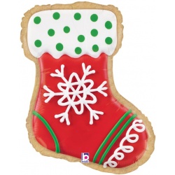 Шар фигура Новогоднее печенье Носок для подарков