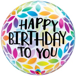 Шар BUBBLE 22 Листья разноцветные