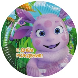 Тарелка бум С ДР Лунтик 17см 6шт