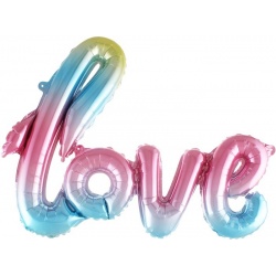 Фольгированная надпись Нежная радуга «LOVE»