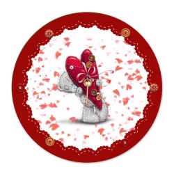 Тарелка Me to you RED 23см 8шт