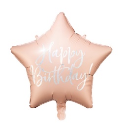 Шар 18 HB Звезда Light Powder Pink