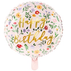 Шар 18 HB Полевые цветы Light Pink