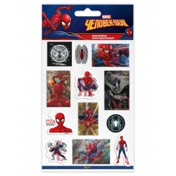Наклейки 3D Человек Паук, набор №1, 10*19 см, 1 шт.