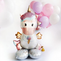 Ходячий шар Единорог с мороженым
