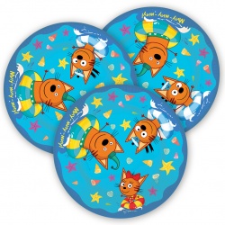 Тарелки 23 см Три Кота, Морские приключения, 6 шт.